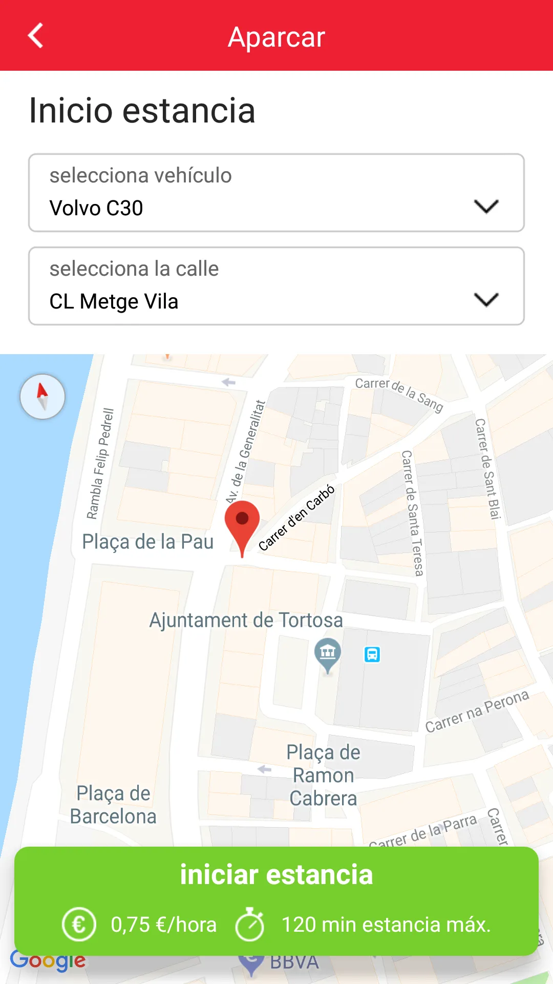 Aparcar App Tortosa | Indus Appstore | Screenshot