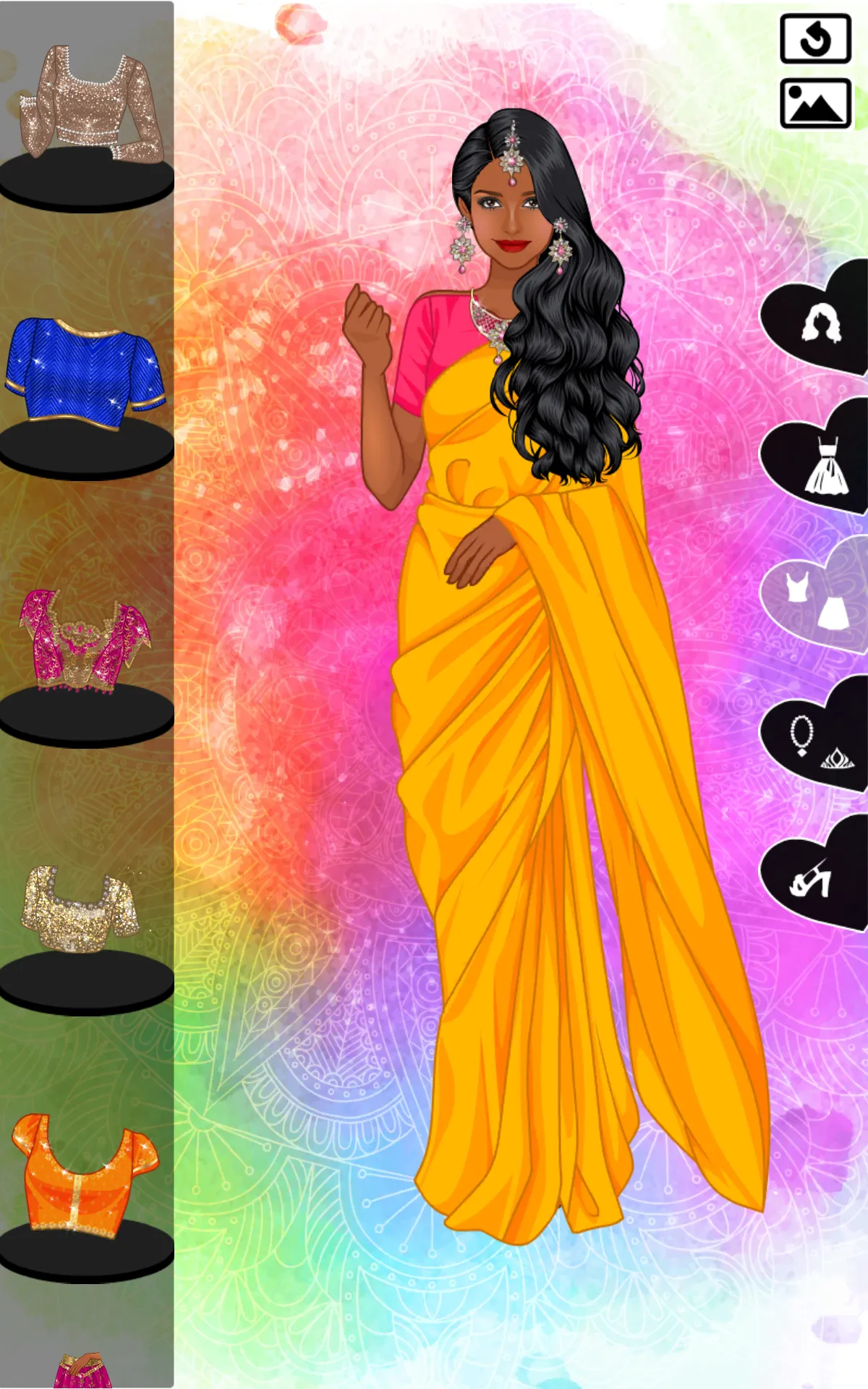 Indian Sari dress up | Indus Appstore | Screenshot