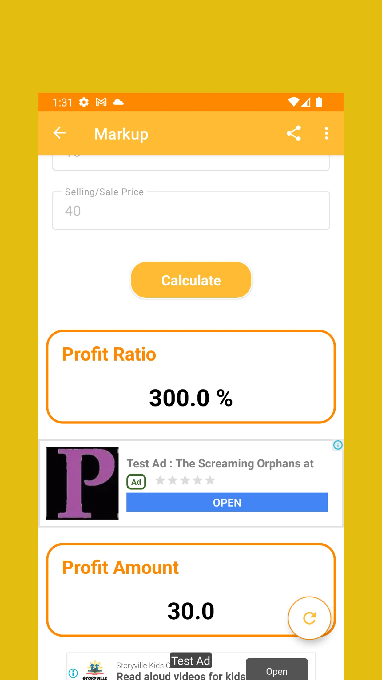 Margin Markup Calculator | Indus Appstore | Screenshot