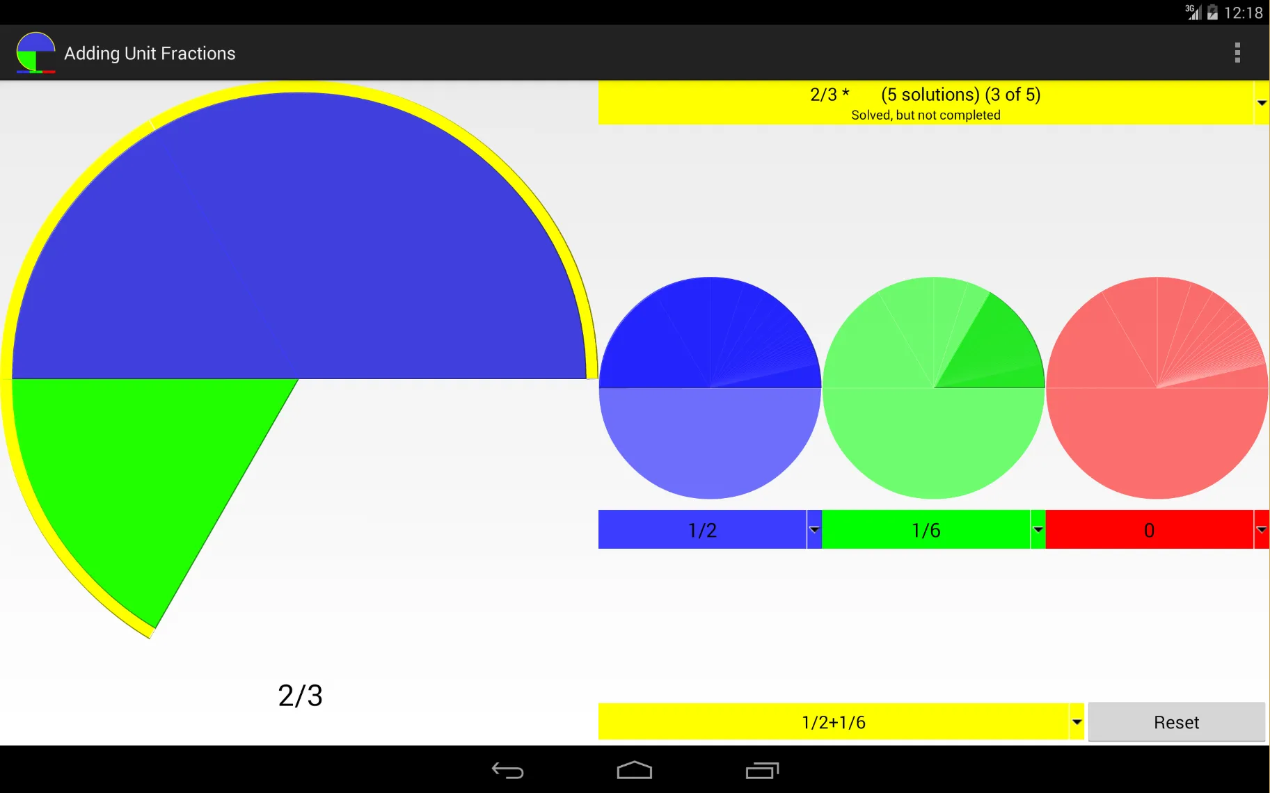 Adding unit fractions | Indus Appstore | Screenshot