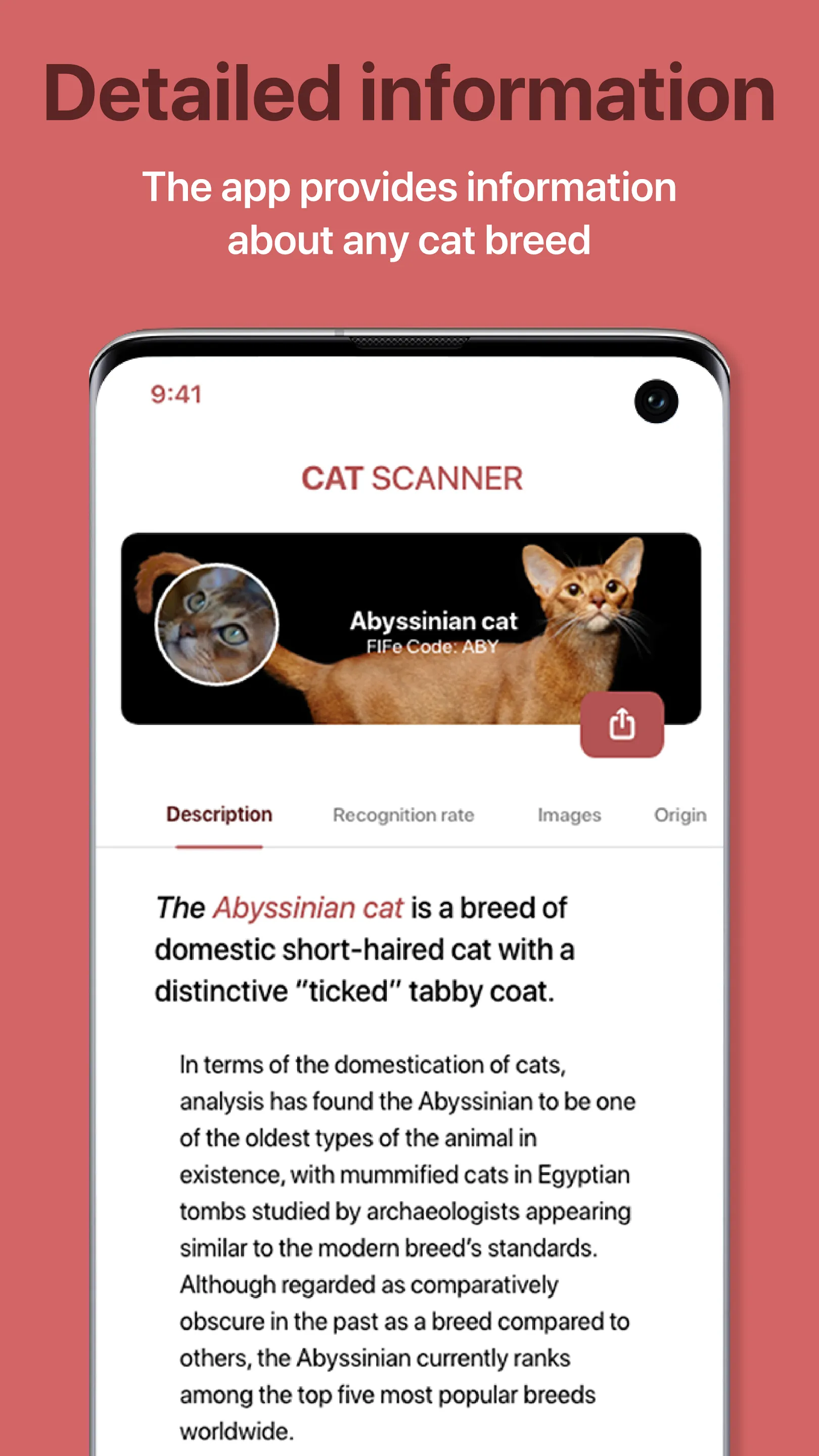 Cat Scanner: Breed Recognition | Indus Appstore | Screenshot