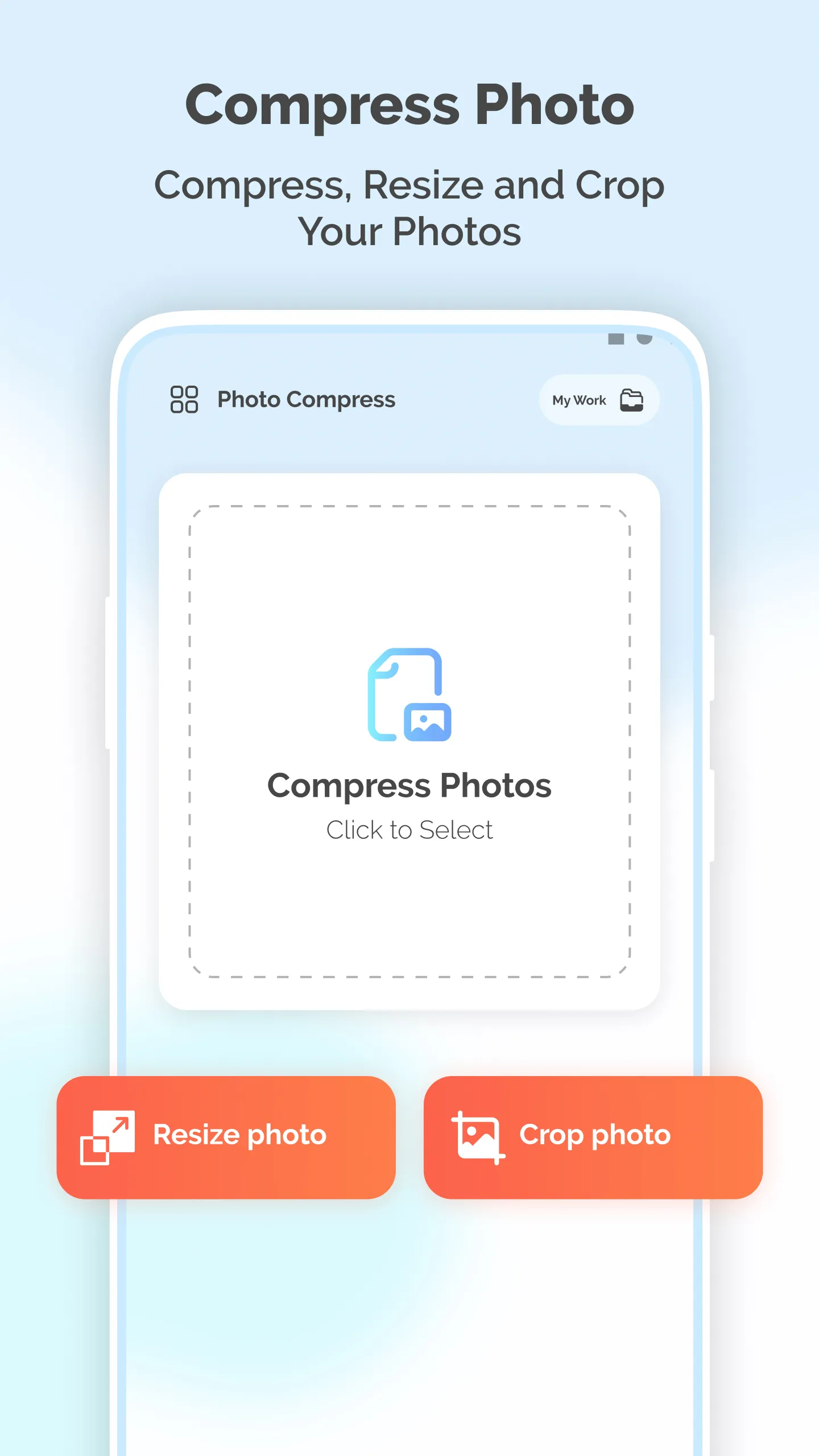 Photo Resize : Compress, Crop  | Indus Appstore | Screenshot