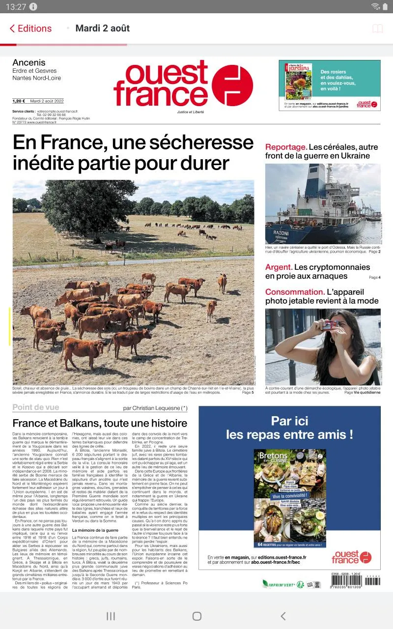 Ouest-France - Le journal | Indus Appstore | Screenshot