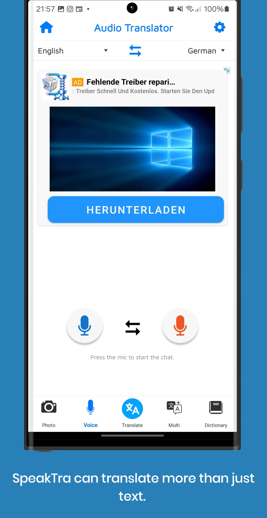 SpeakTra - Universal Translate | Indus Appstore | Screenshot