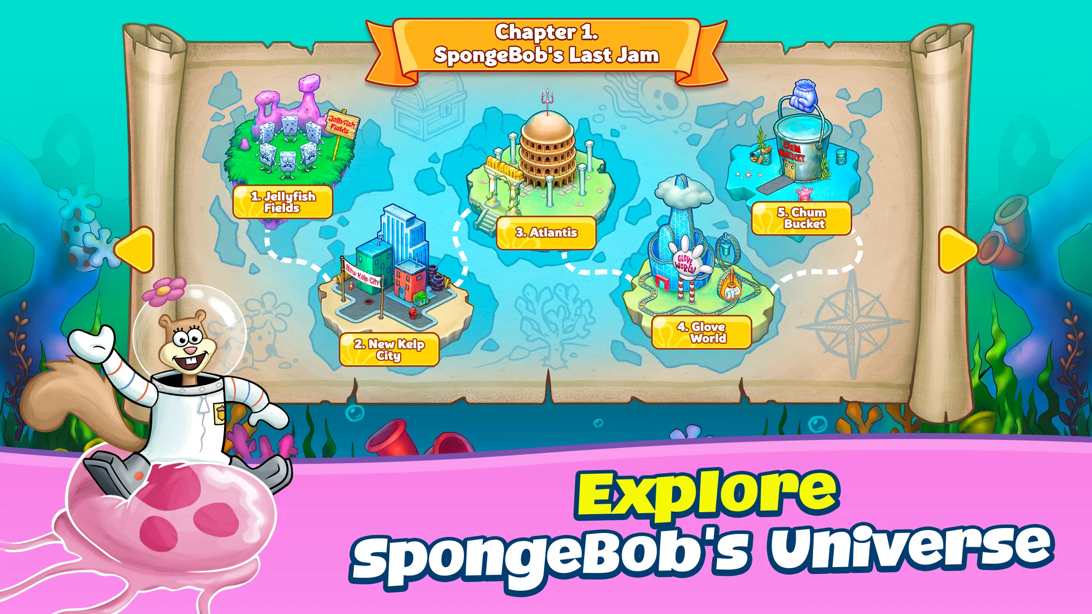 SpongeBob Adventures: In A Jam | Indus Appstore | Screenshot