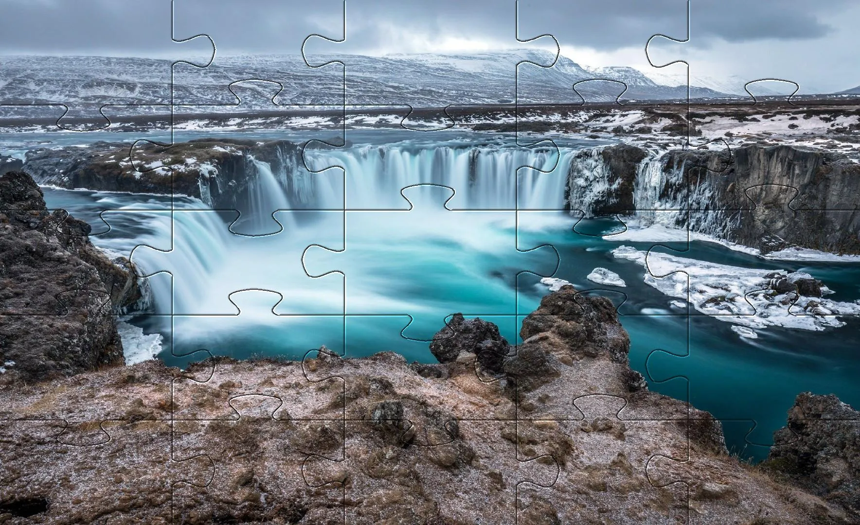 Waterfall jigsaw puzzles games | Indus Appstore | Screenshot