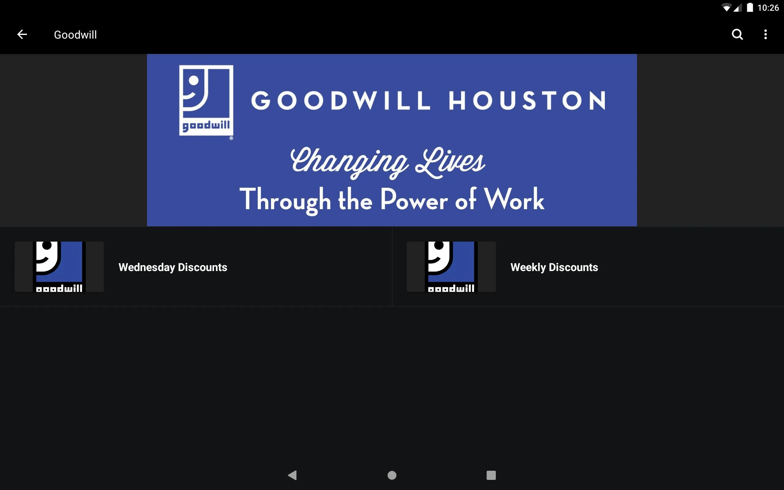 Goodwill Houston | Indus Appstore | Screenshot