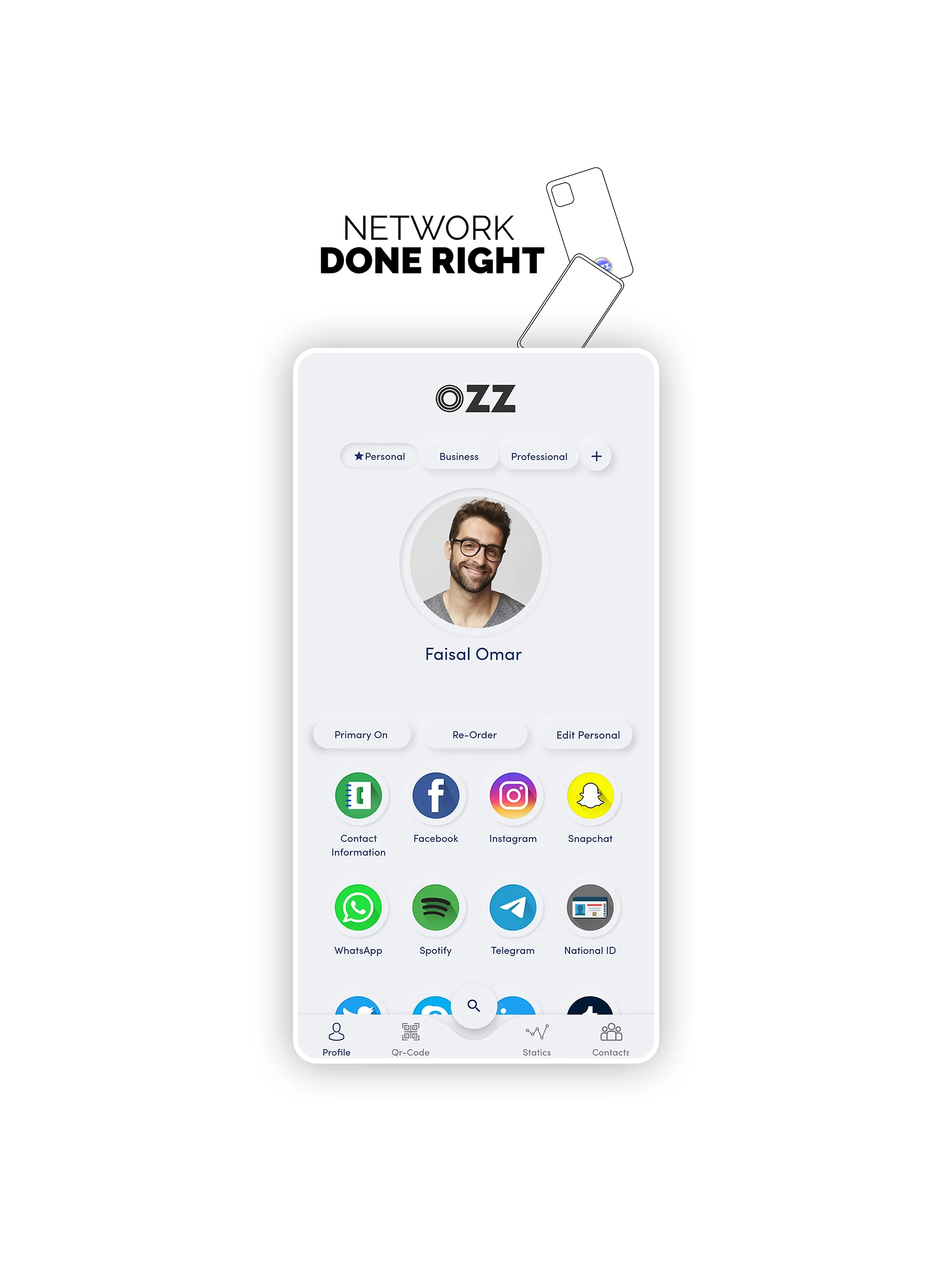 OZZ - Digital Business Card | Indus Appstore | Screenshot