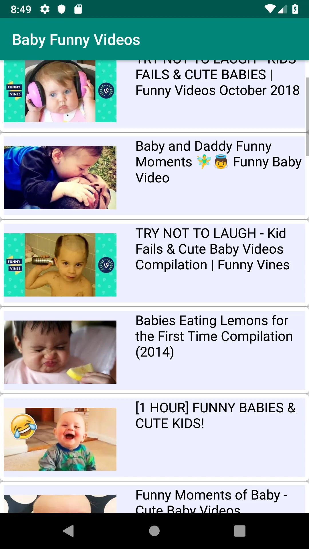 Baby Funny Videos | Indus Appstore | Screenshot