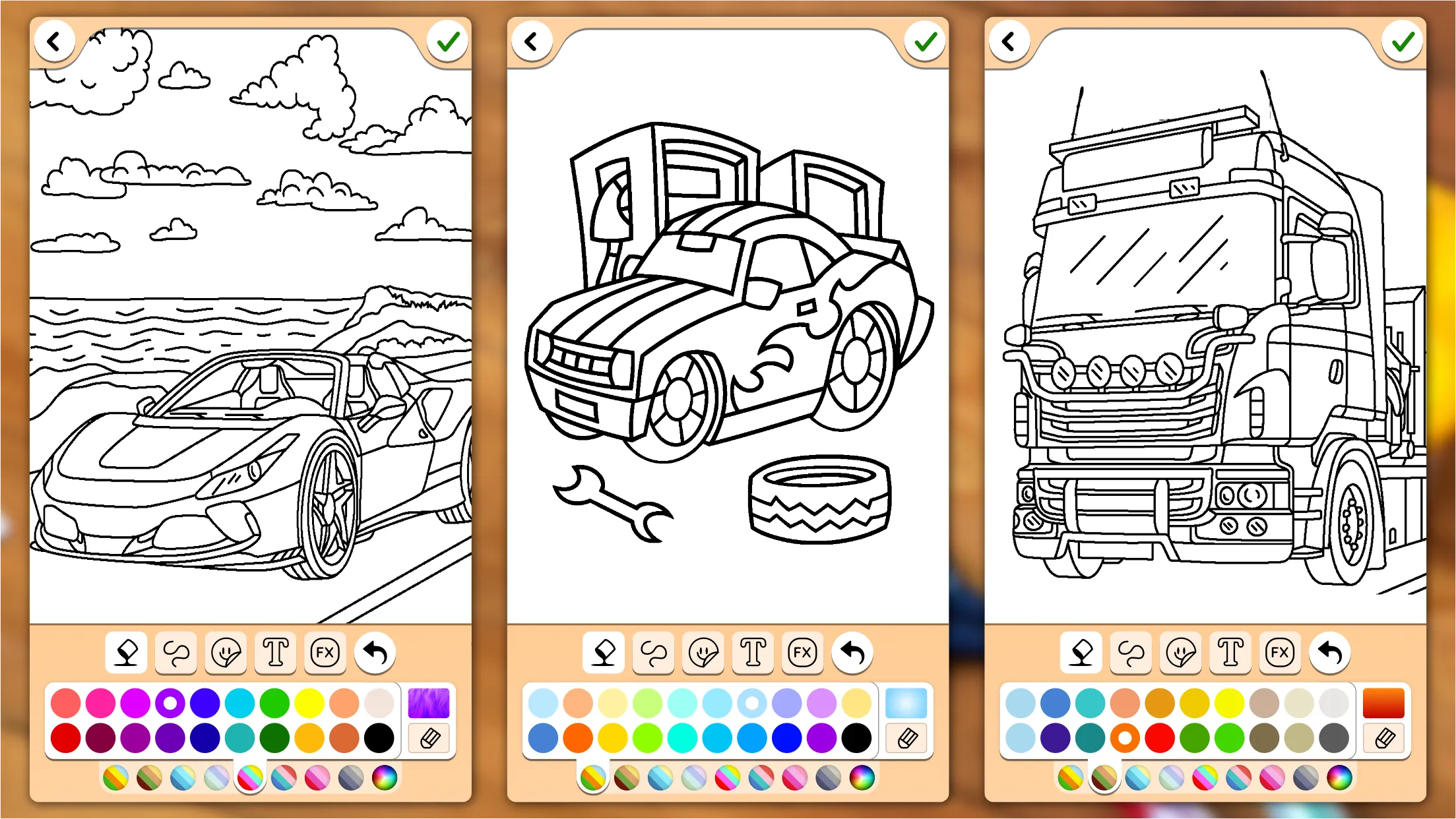 Cars Coloring & Drawing Game | Indus Appstore | Screenshot