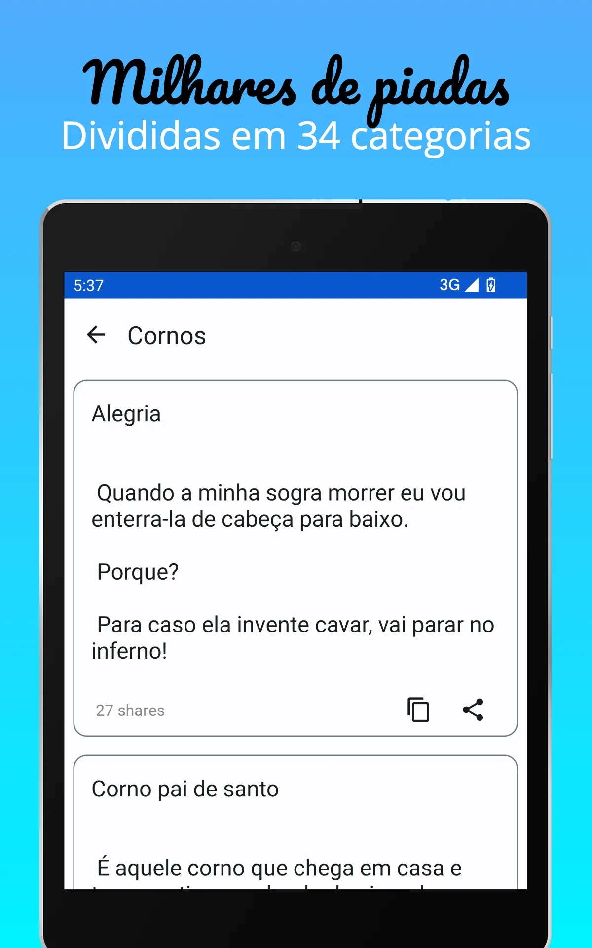 Piadas Engraçadas | Indus Appstore | Screenshot