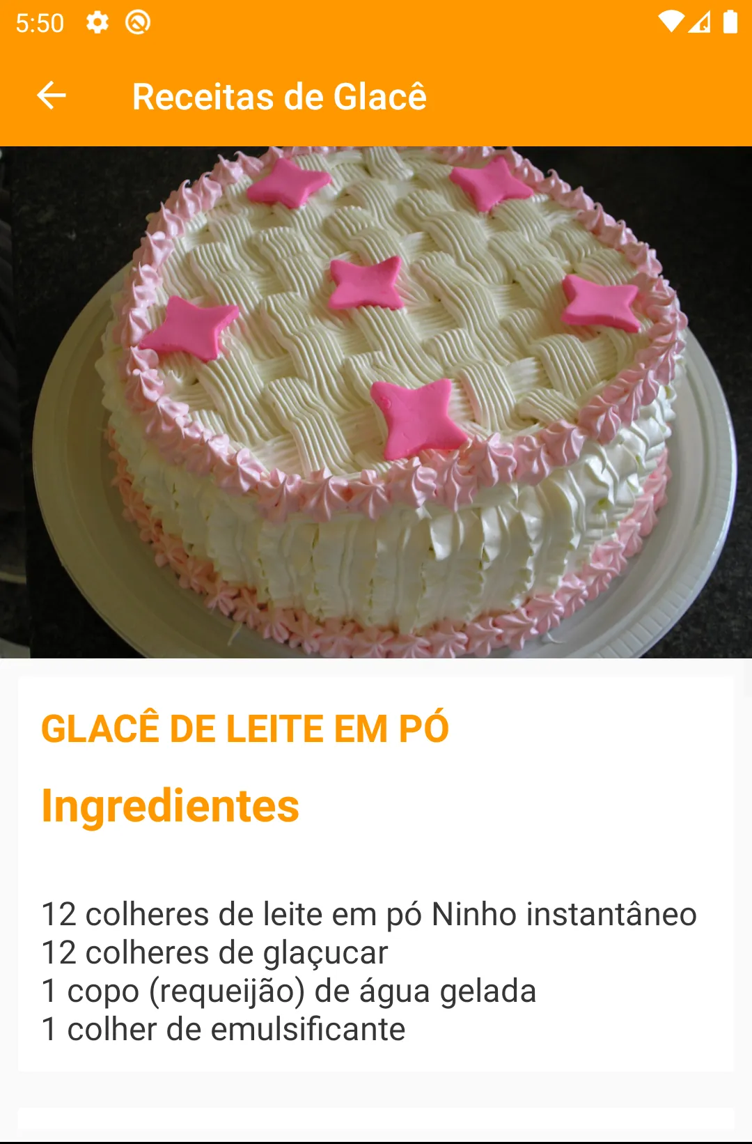 Receitas de Glacê | Indus Appstore | Screenshot