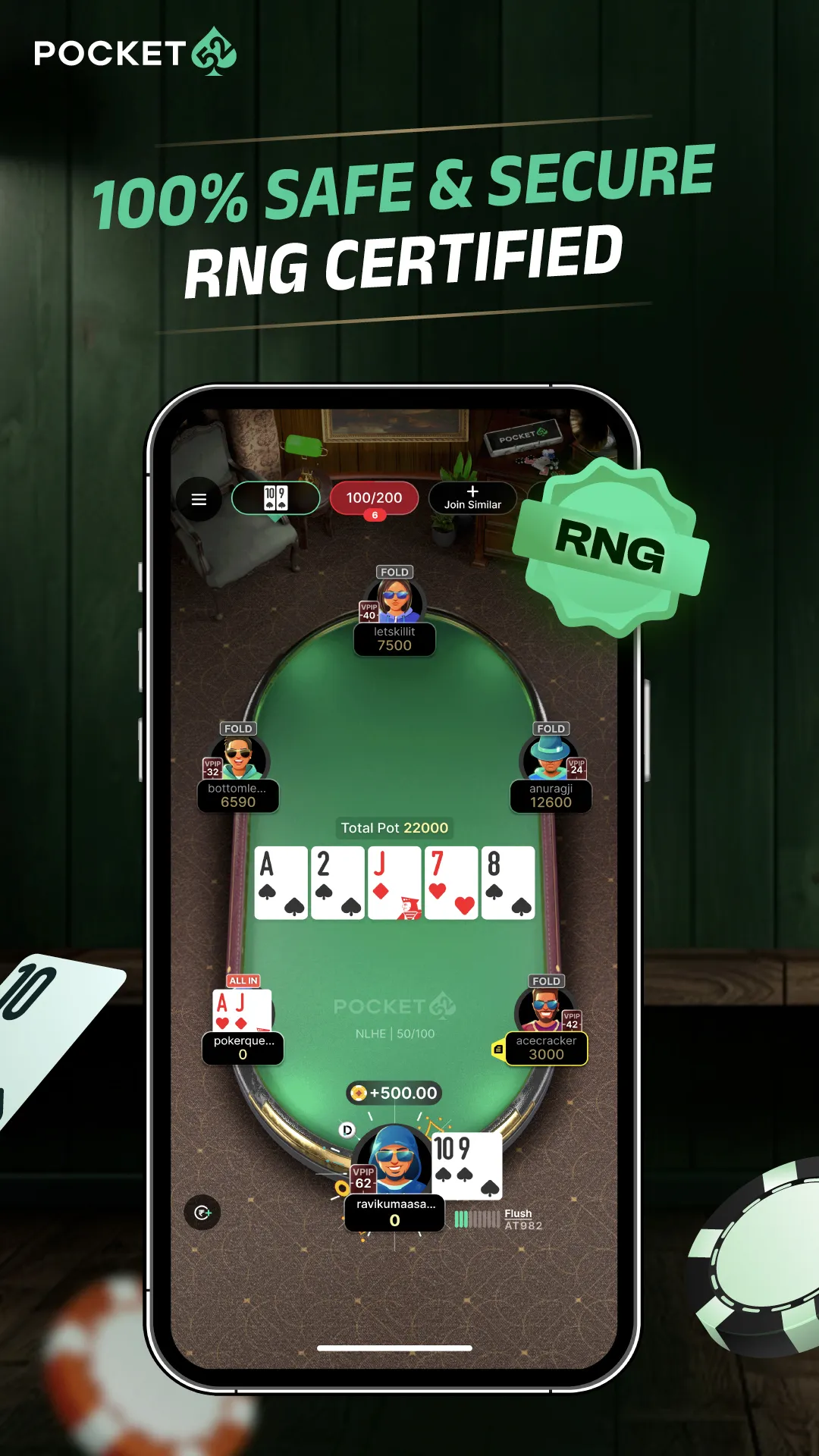 Pocket52 Poker: Texas Holdem | Indus Appstore | Screenshot