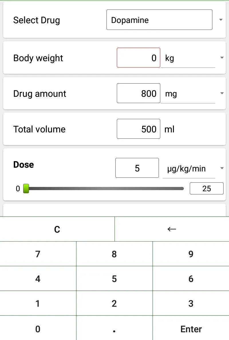 Super Infusion Calculator | Indus Appstore | Screenshot