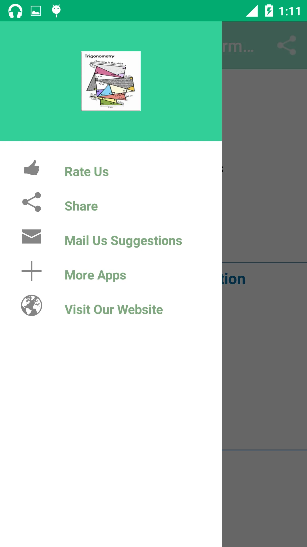 Trigonometry Formula Reference | Indus Appstore | Screenshot