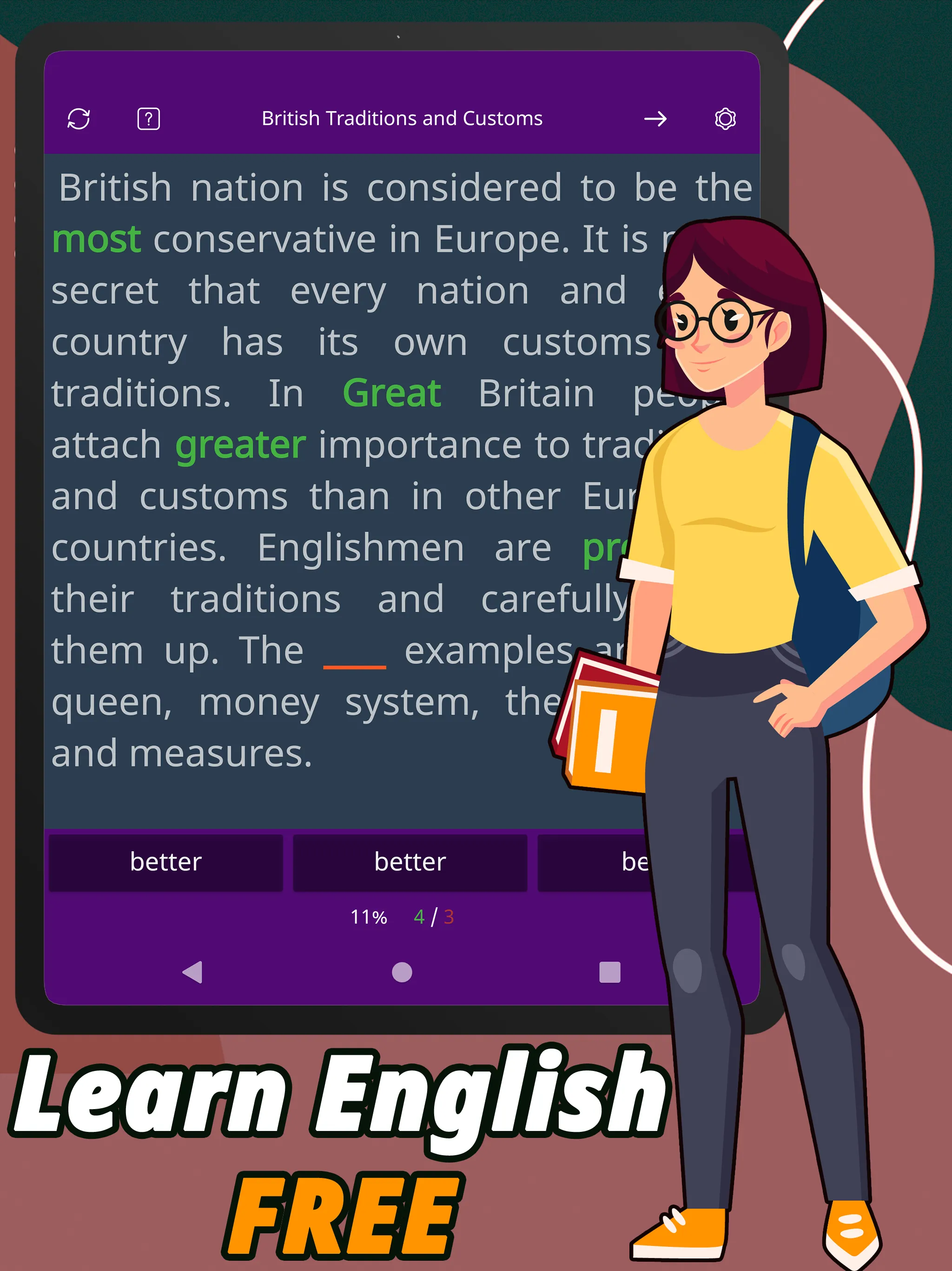 Speak English:Learn Adjectives | Indus Appstore | Screenshot