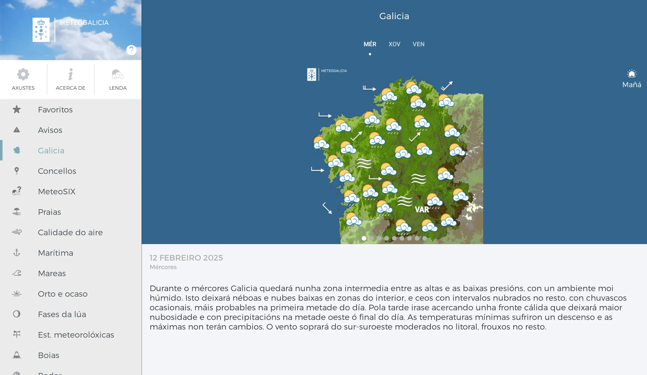 MeteoGalicia | Indus Appstore | Screenshot