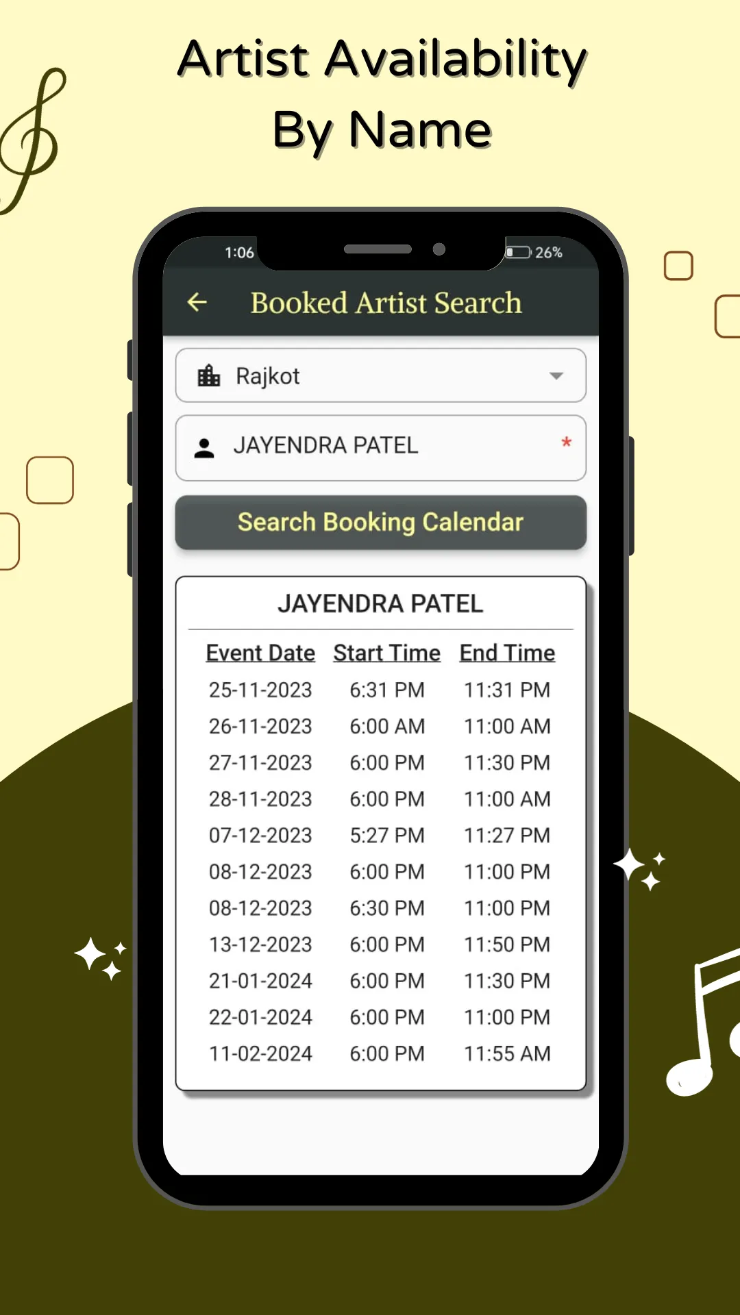 TheArtist: Booking & Directory | Indus Appstore | Screenshot