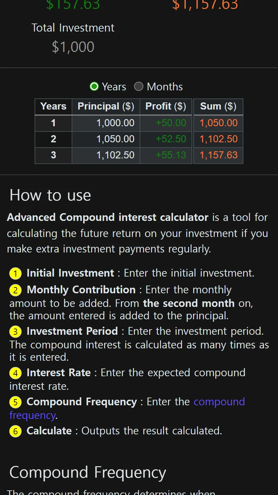 Compound Interest Calculator | Indus Appstore | Screenshot