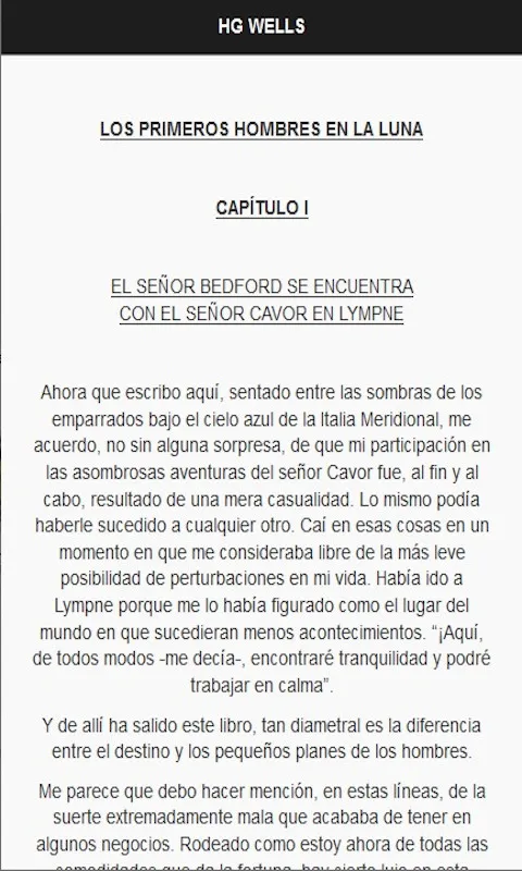 H.G. Wells - ciencia ficción | Indus Appstore | Screenshot