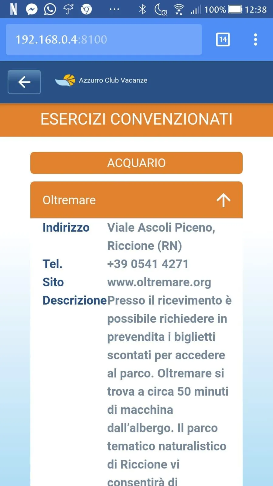 Azzurro Club Vacanze | Indus Appstore | Screenshot