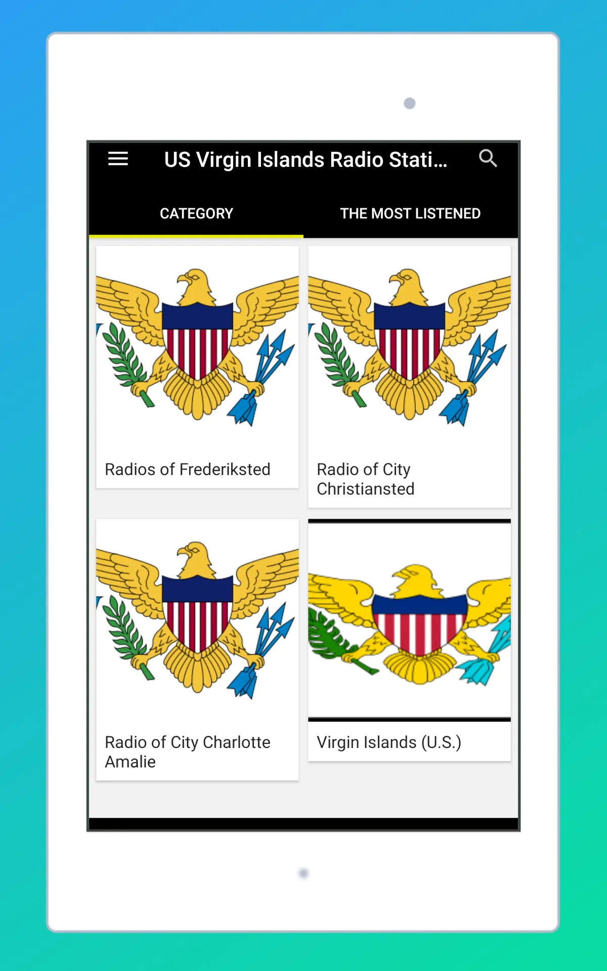 Radio US Virgin Islands FM App | Indus Appstore | Screenshot