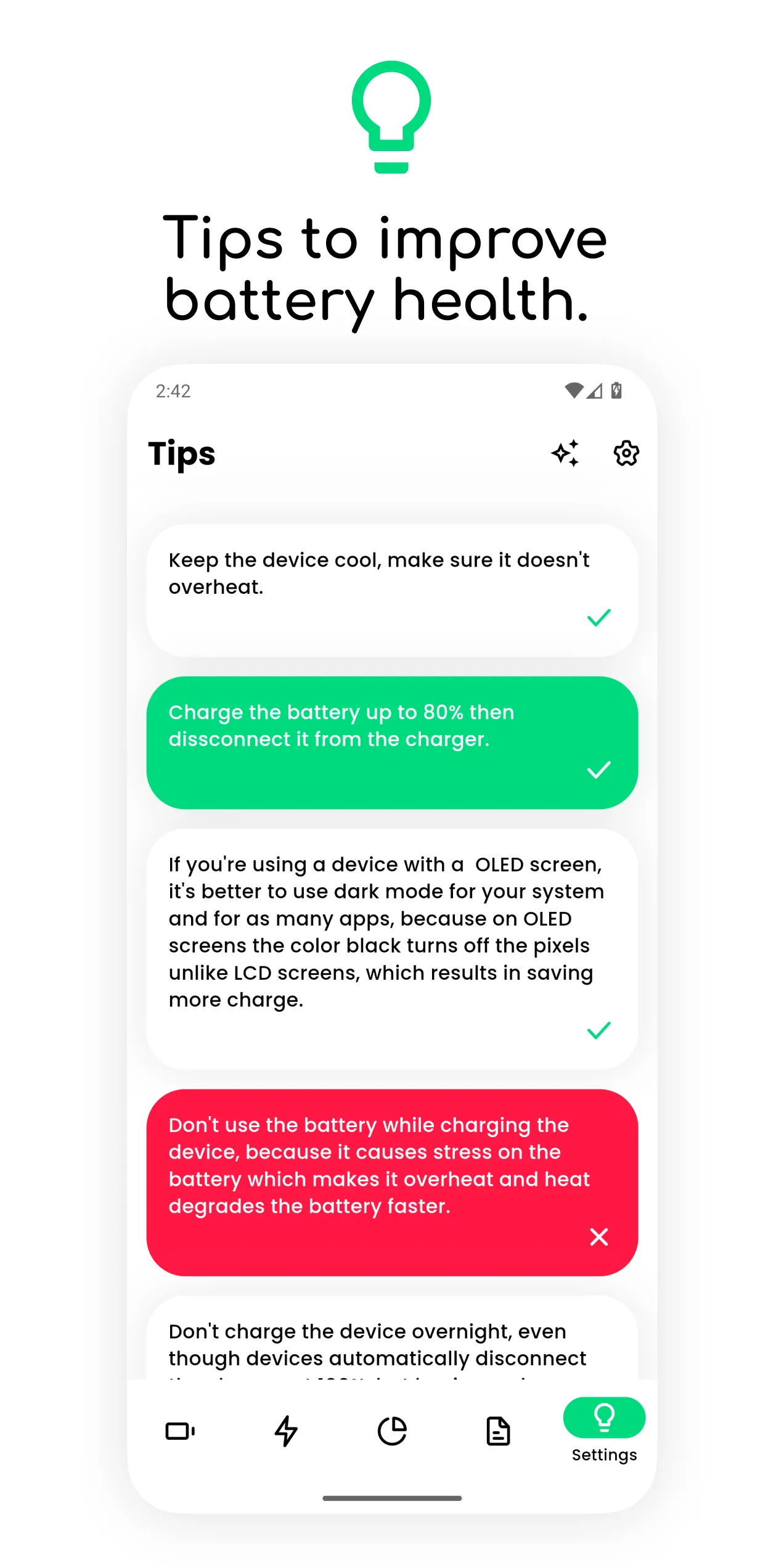 Electron: battery health info | Indus Appstore | Screenshot