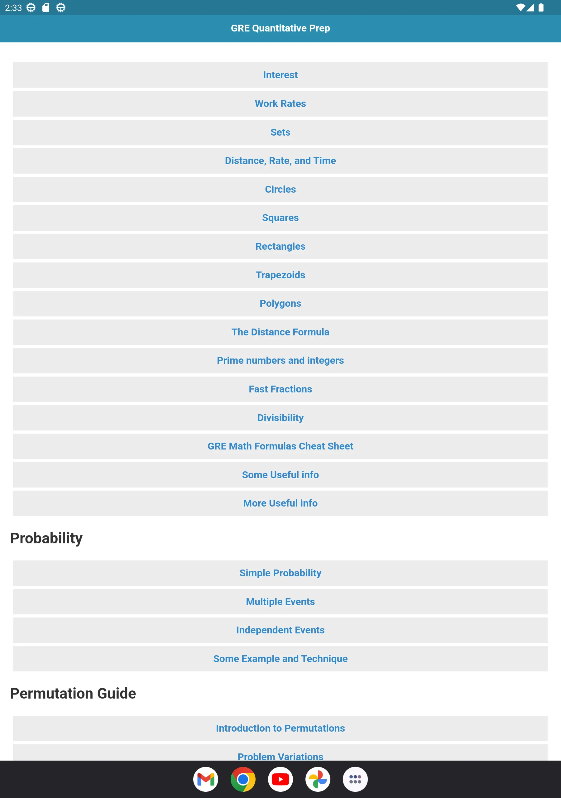 Quantitative Prep for GRE | Indus Appstore | Screenshot