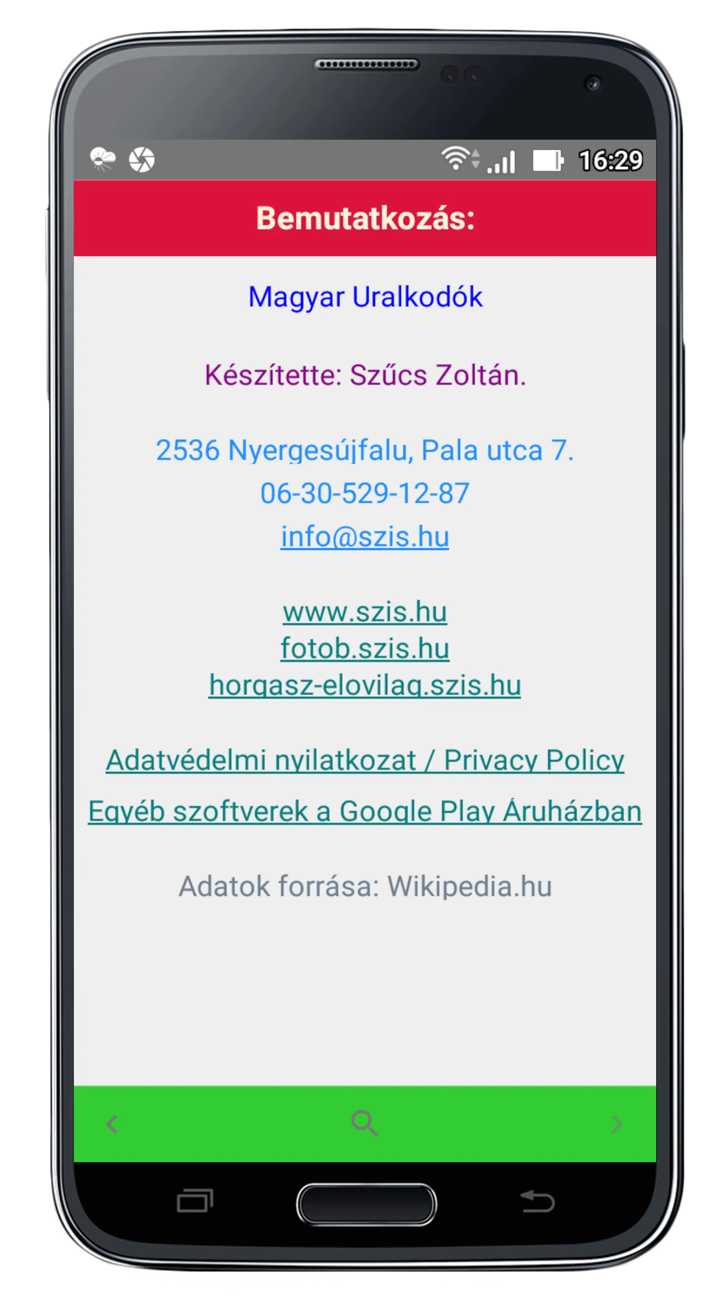 Magyar Uralkodók | Indus Appstore | Screenshot