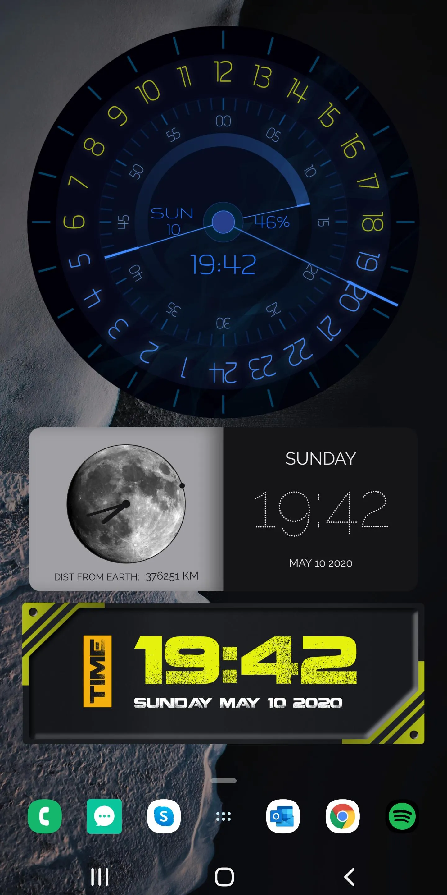 Android Clock Widgets | Indus Appstore | Screenshot