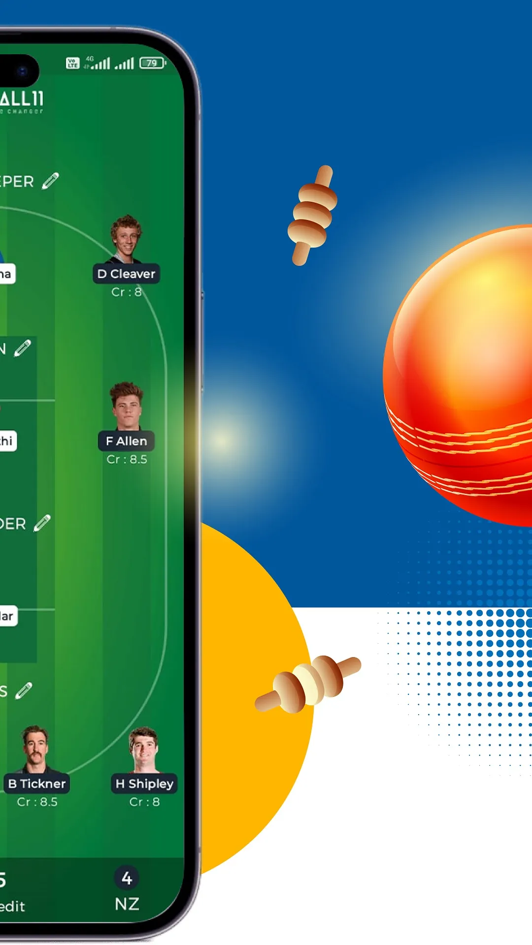 BatBall11: Fantasy Cricket App | Indus Appstore | Screenshot