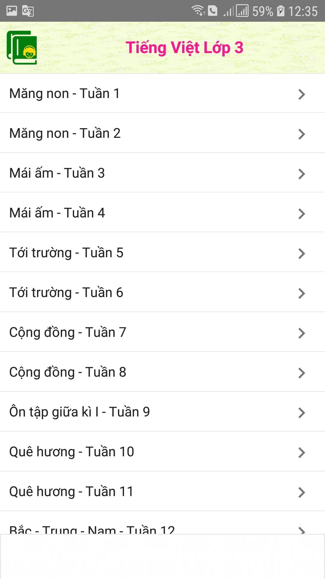 Tieng Viet Lop 3,4,5 | Indus Appstore | Screenshot