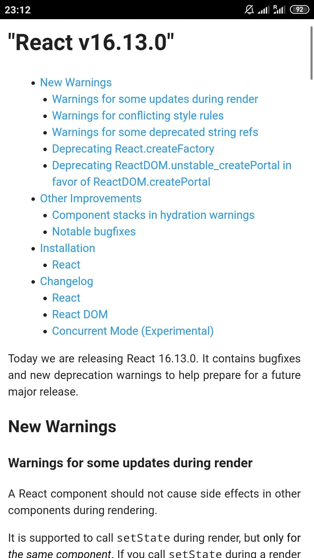 React 16.13 Docs | Indus Appstore | Screenshot