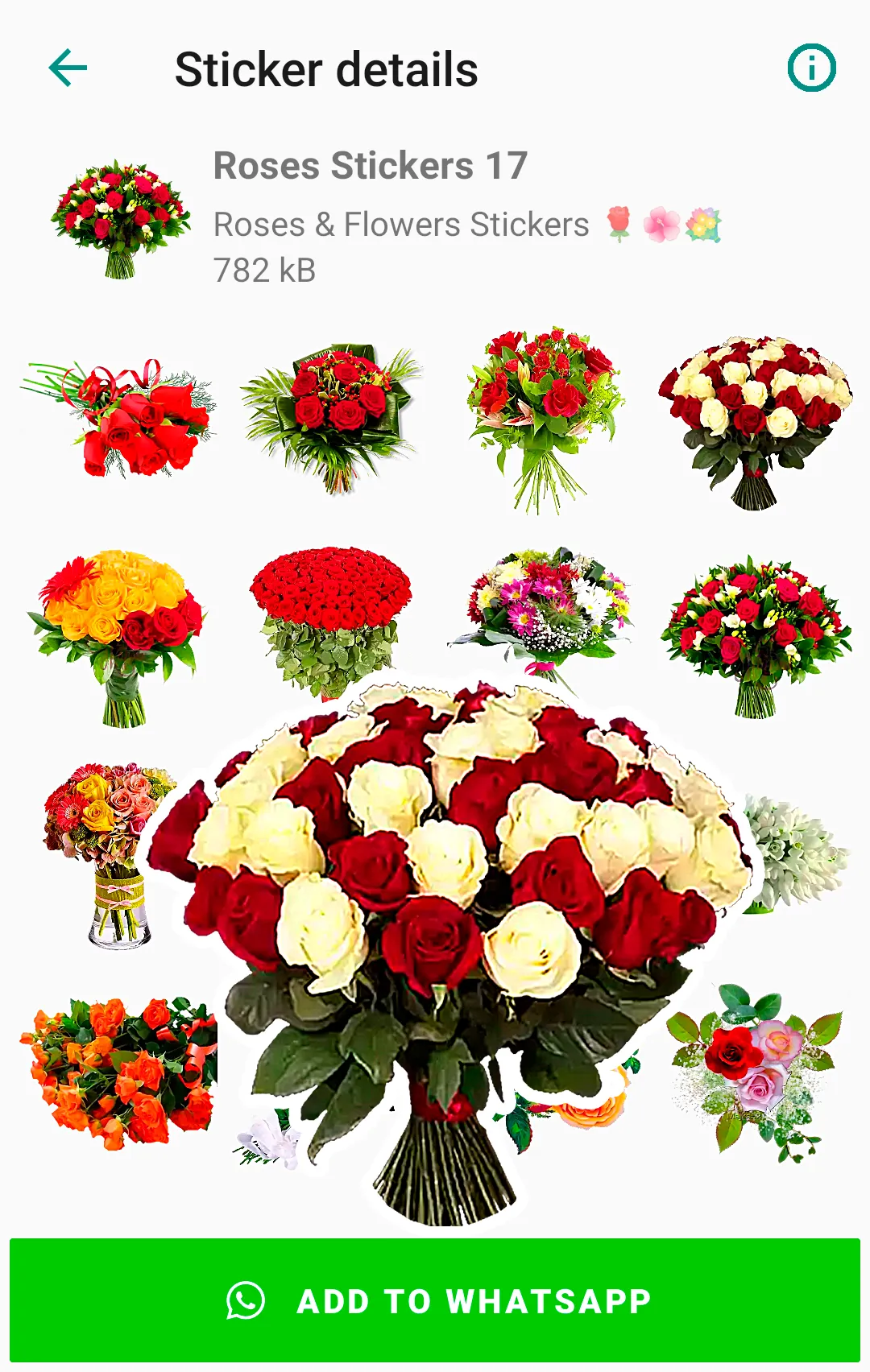 Roses Stickers for WhatsApp | Indus Appstore | Screenshot