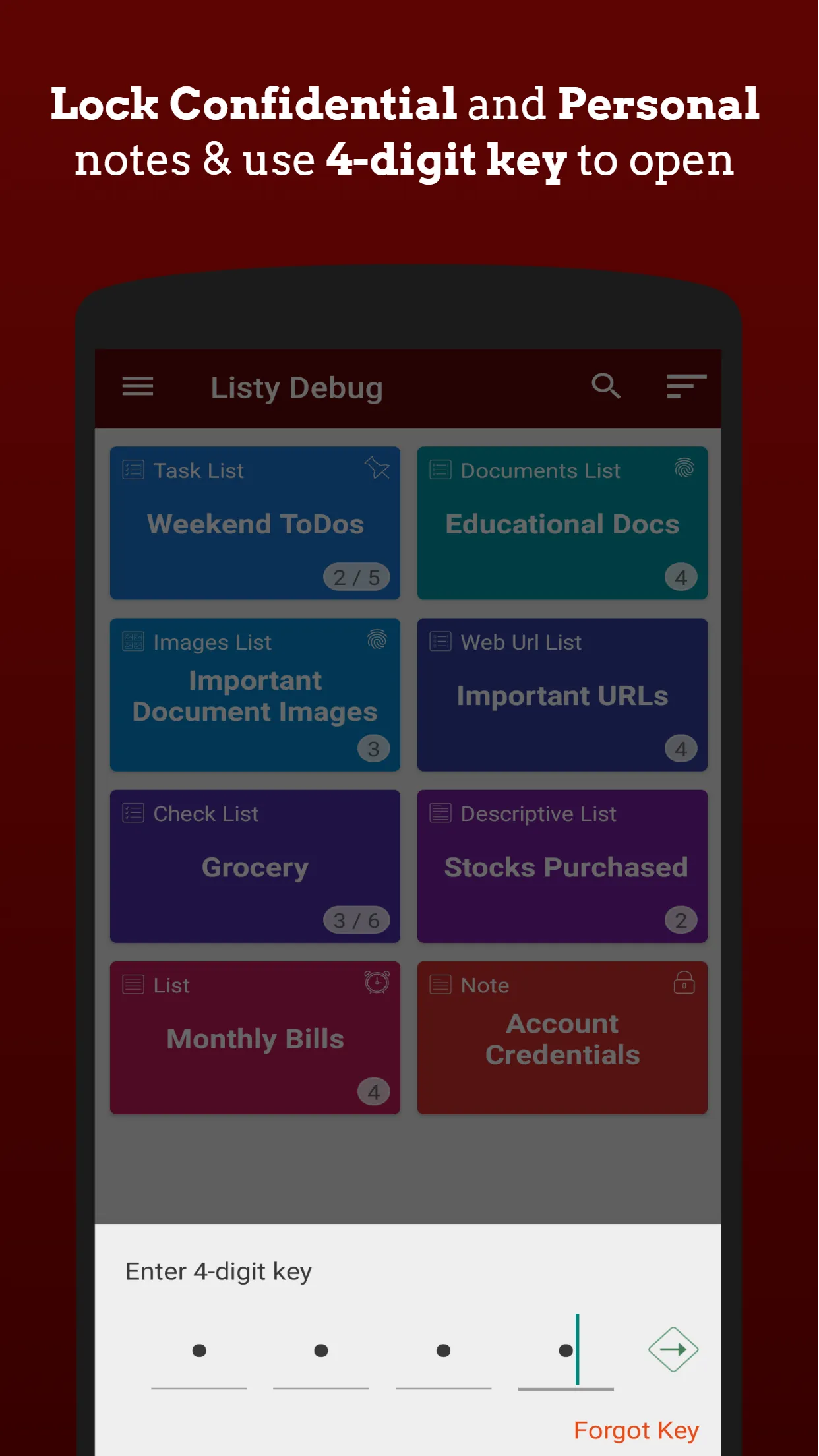 Listy - Notes, Lists and More | Indus Appstore | Screenshot