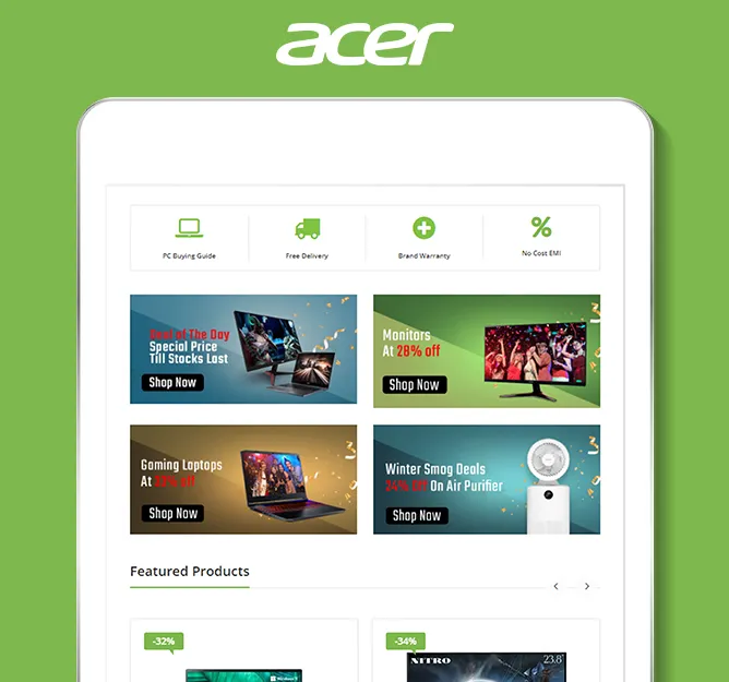 Acer India Online Store | Indus Appstore | Screenshot