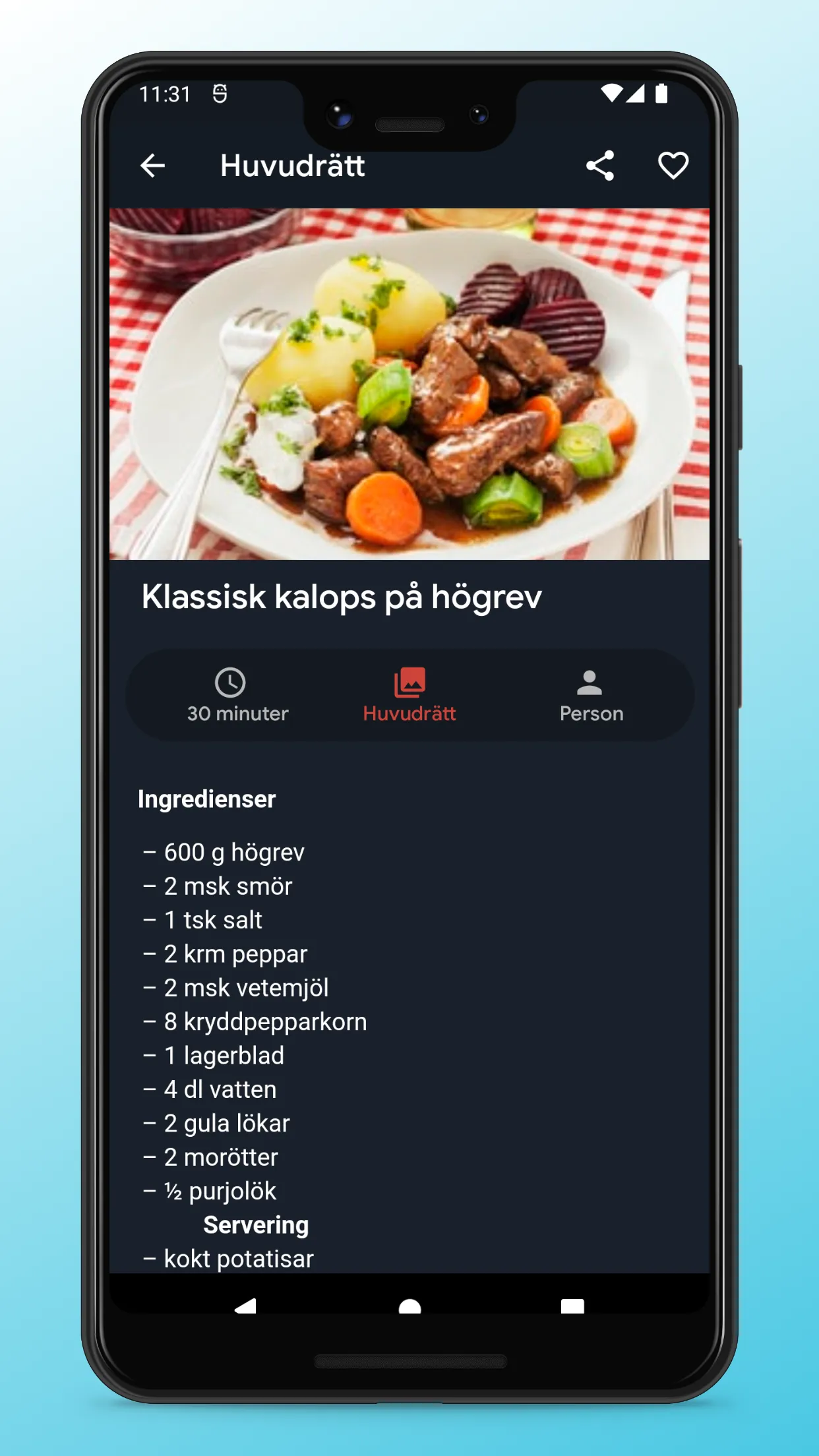 Swedish Food Recipes App | Indus Appstore | Screenshot