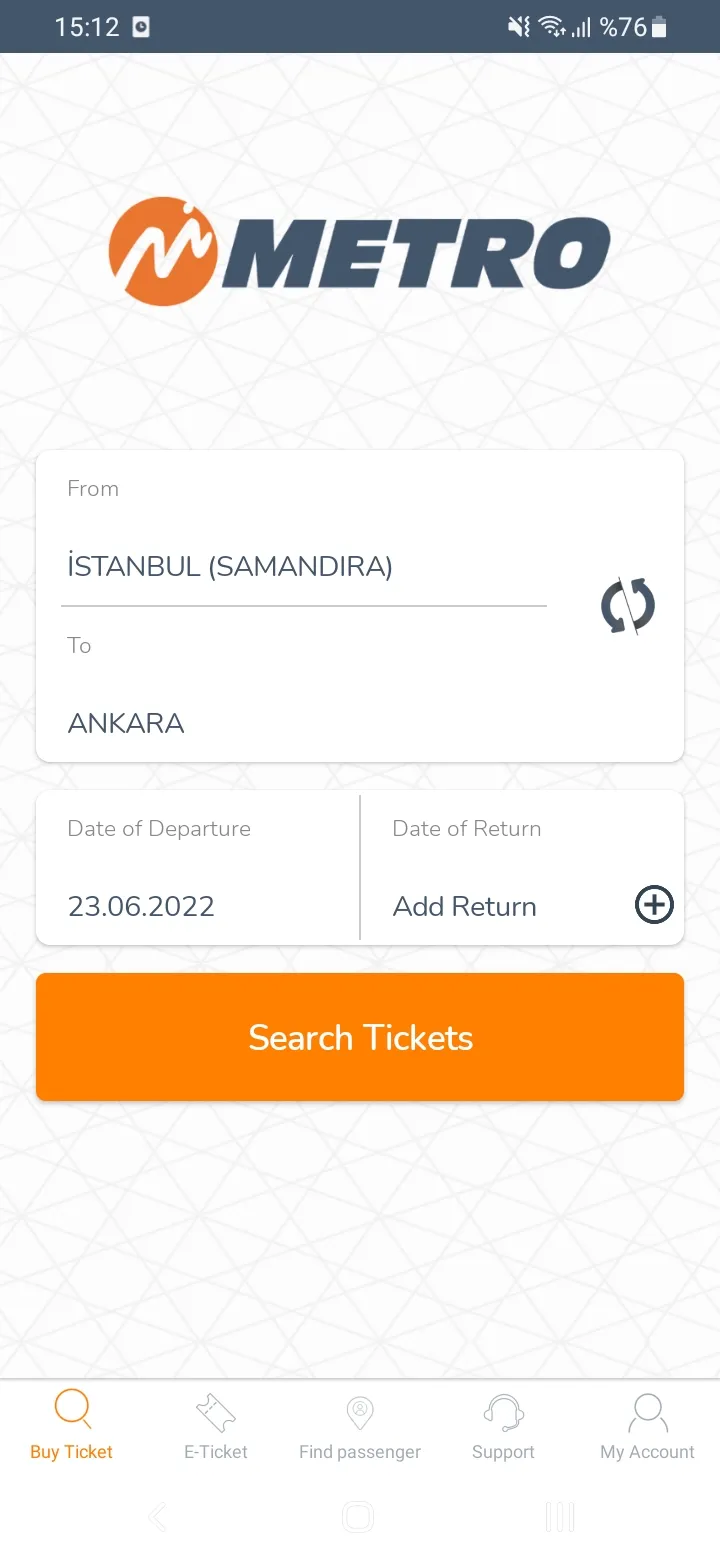 MetroTurizm Online Ticket Sale | Indus Appstore | Screenshot