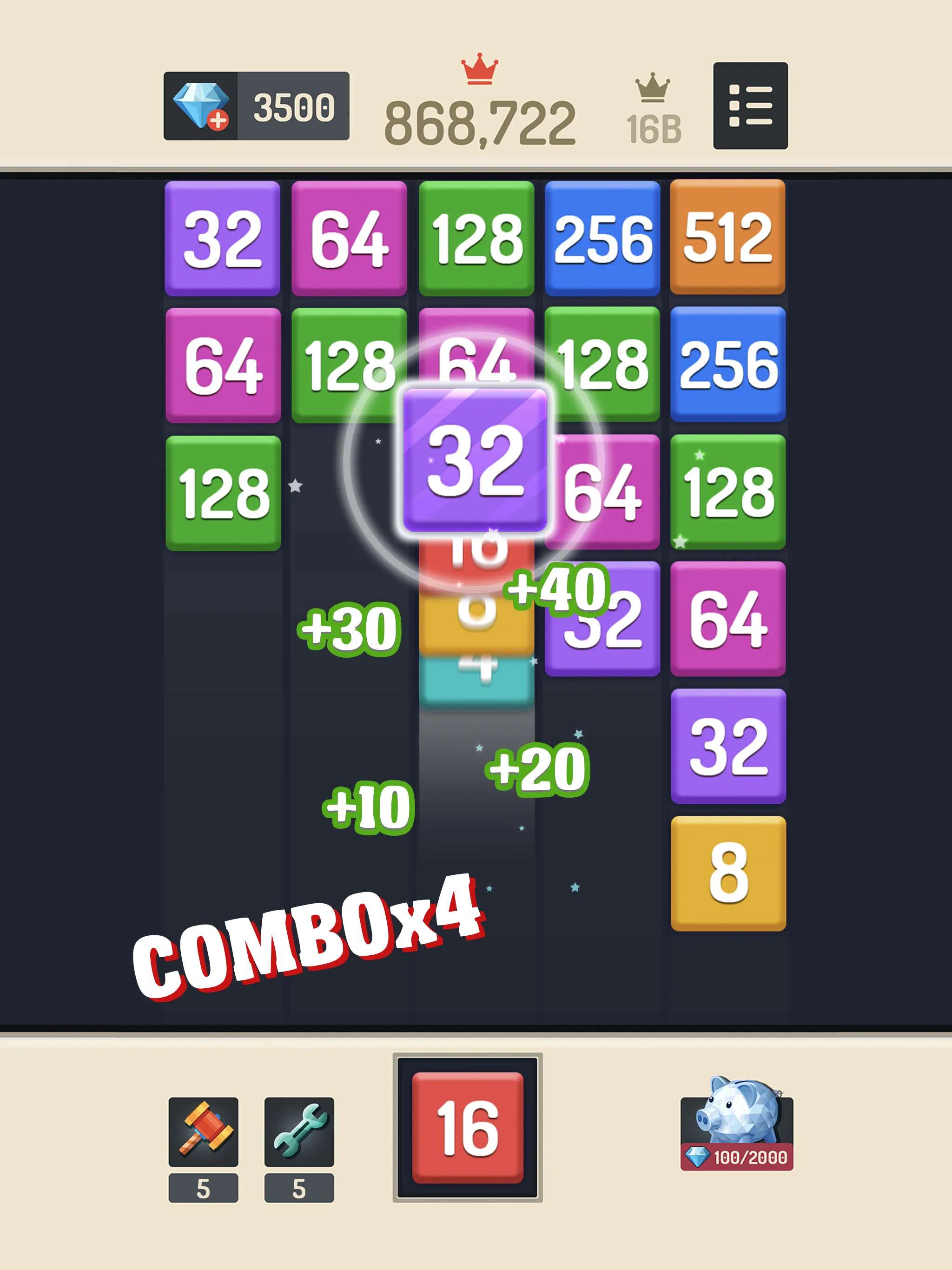 Merge Block - 2048 Puzzle | Indus Appstore | Screenshot