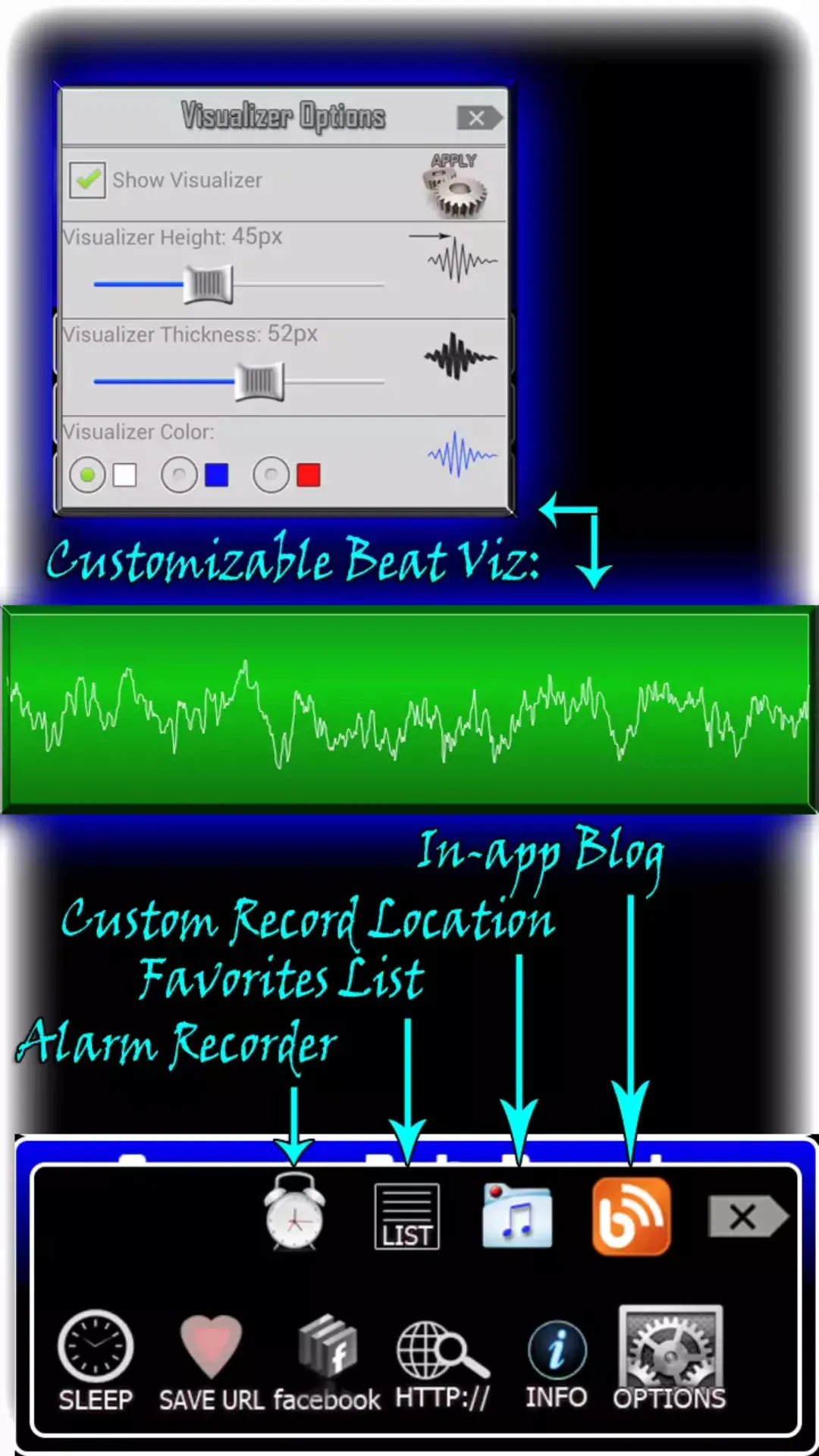 Internet Radio Recorder Demo | Indus Appstore | Screenshot