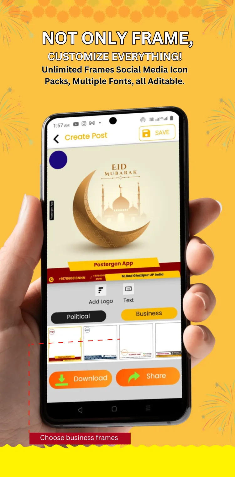 Political Poster Banner Maker | Indus Appstore | Screenshot