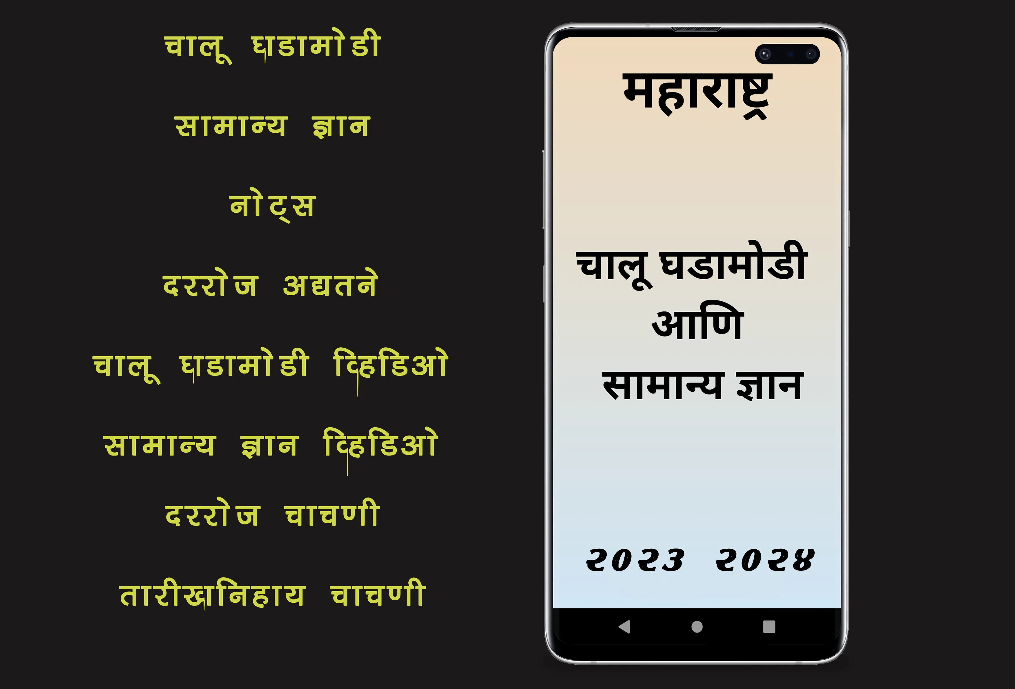 Marathi GK Marathi Current Aff | Indus Appstore | Screenshot