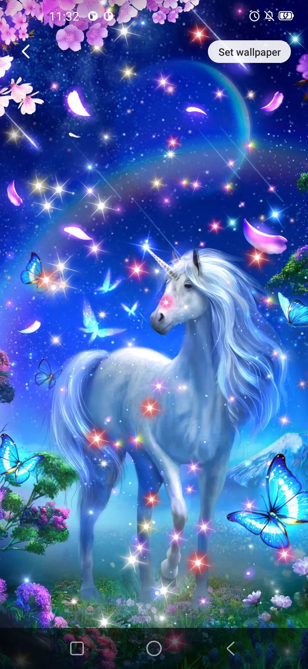 Unicorn Live Wallpaper Glitter | Indus Appstore | Screenshot