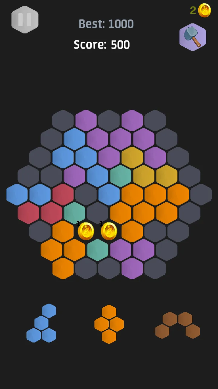 hexa block puzzle -three modes | Indus Appstore | Screenshot