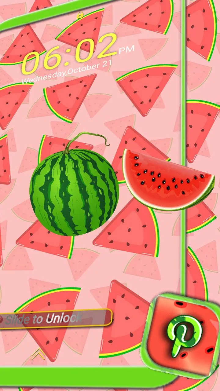 Watermelon Slices Theme | Indus Appstore | Screenshot