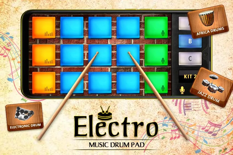 Electro Musical Drum Pads 48 | Indus Appstore | Screenshot