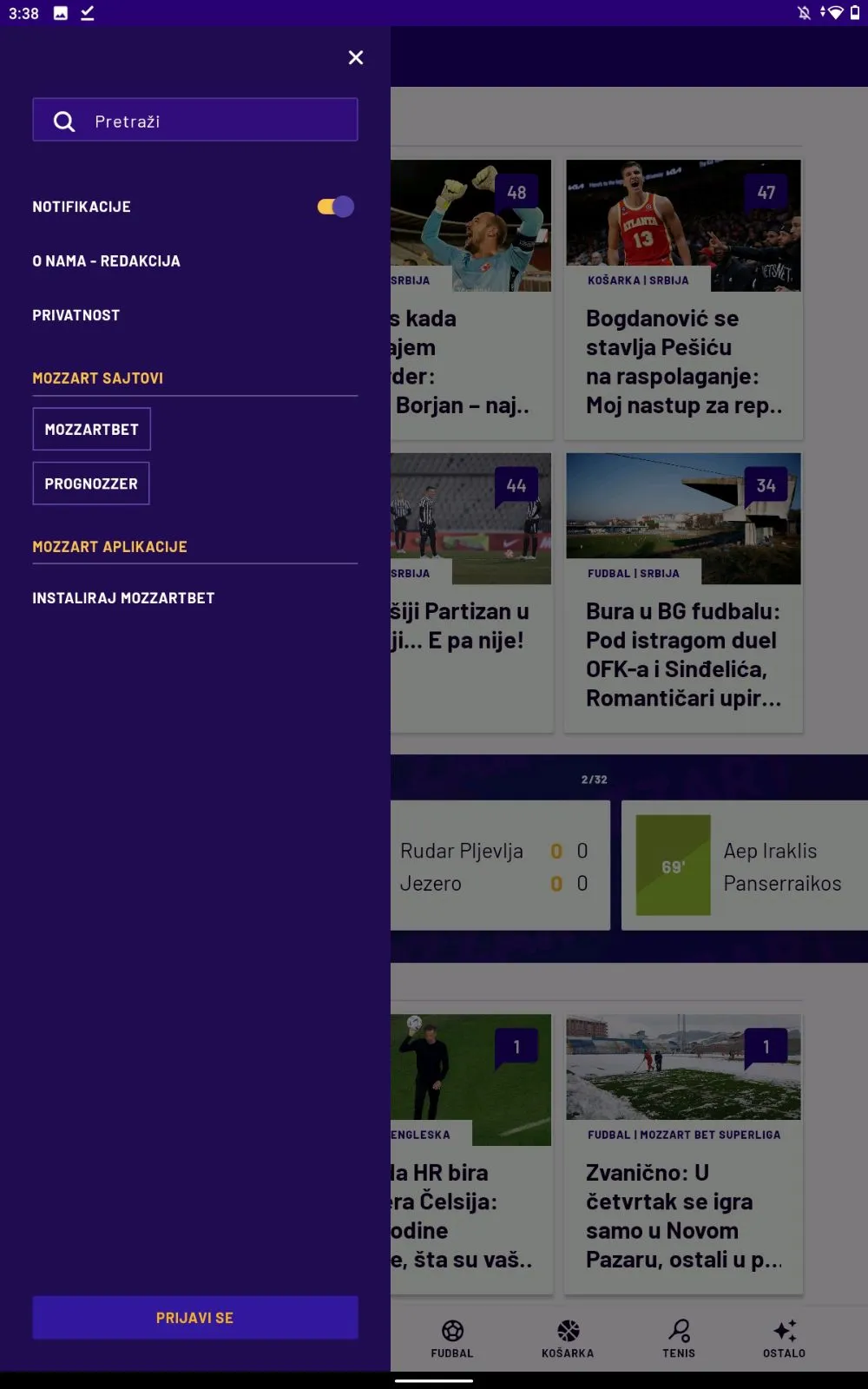 Mozzart Sport | Indus Appstore | Screenshot