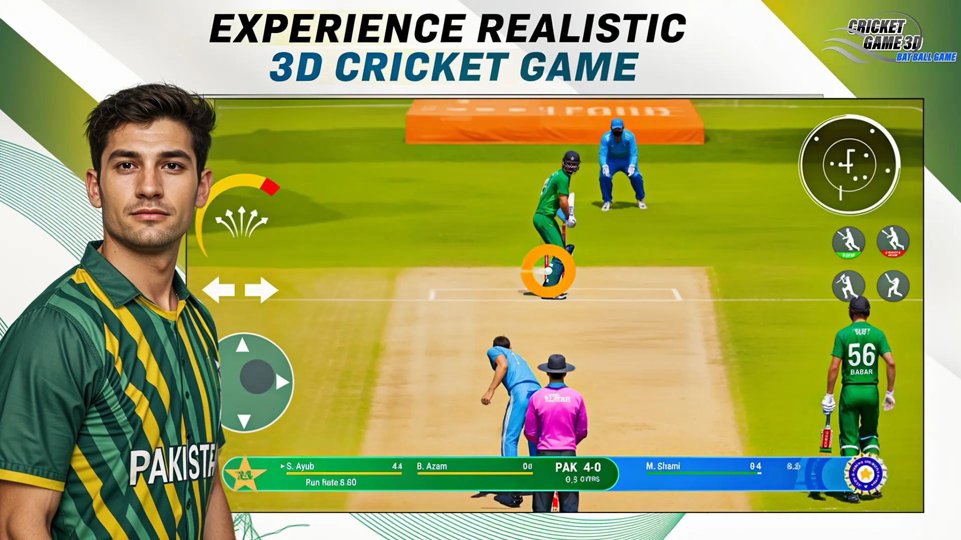 Cricket Game 3D: Bat Ball Game | Indus Appstore | Screenshot