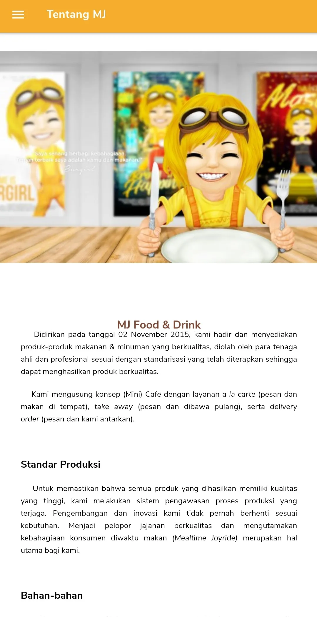 MJ Food & Drink | Indus Appstore | Screenshot