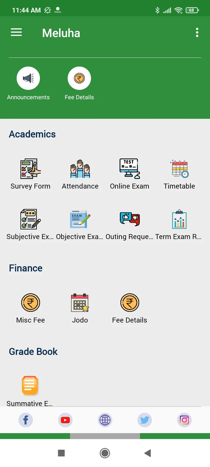 Meluha Parent Portal | Indus Appstore | Screenshot